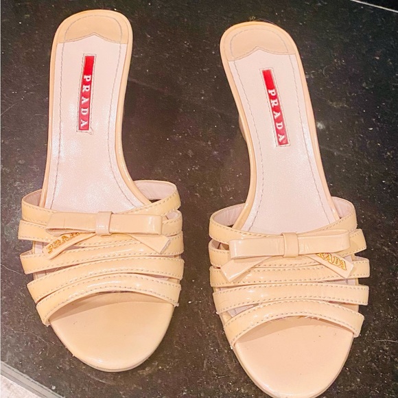 Prada wedge sandals - Picture 1 of 4